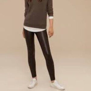 Aritzia Wilfred Free Daria Legging Espresso Brown XS